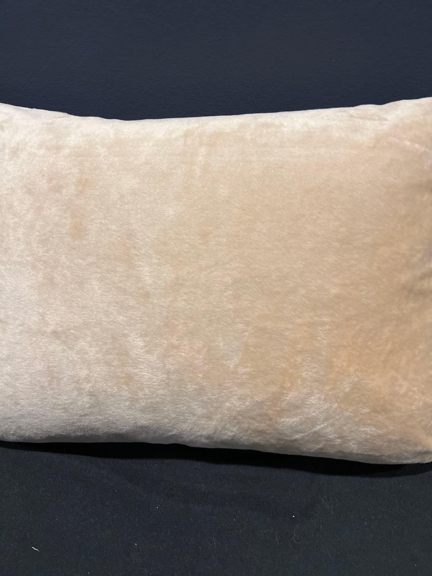Luxury French Tapestry Lumbar Pillow by Rolande Du Dreuilh French Designer - Nude Color Skiing Motif, Christmas Decor Pillow