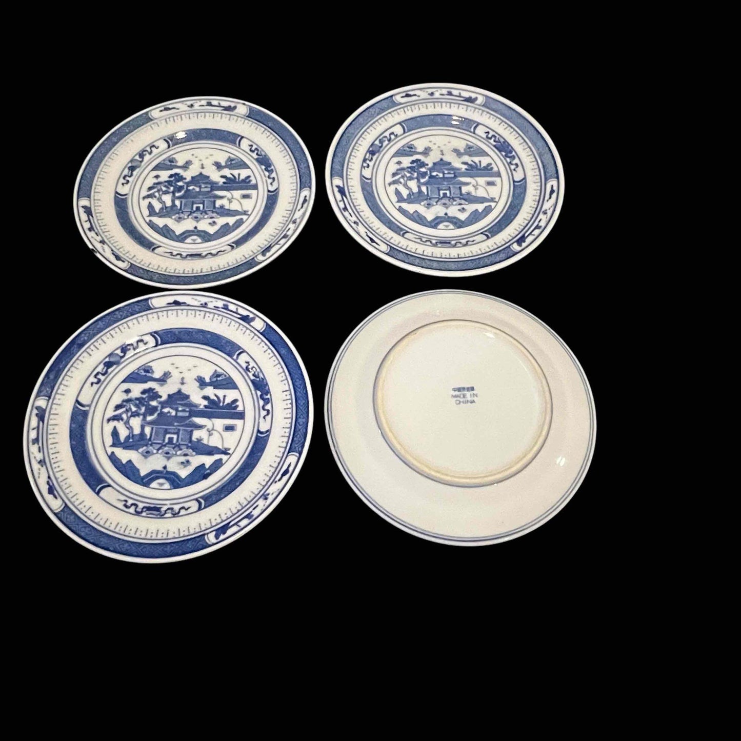 Canton Style Dessert and Appetizer Plates, Partial Set