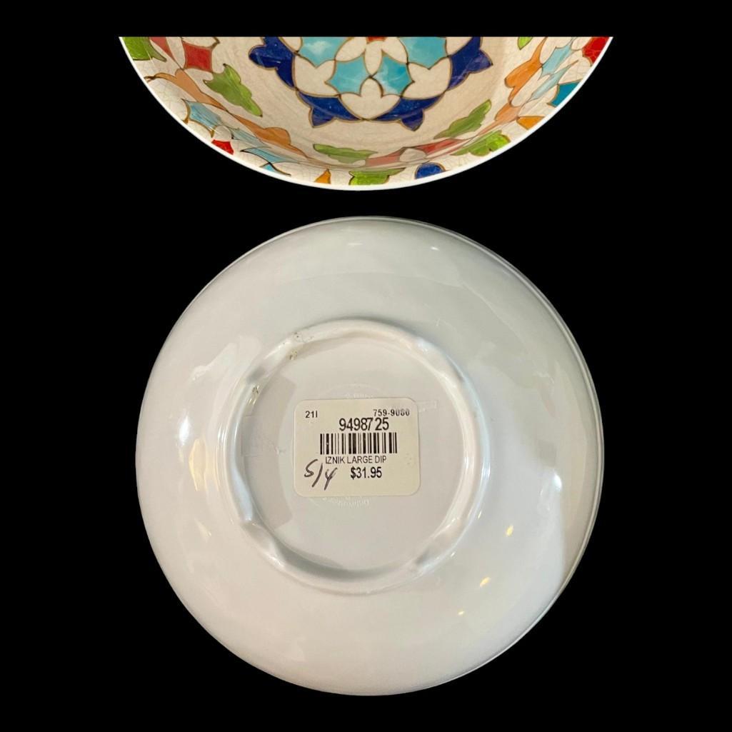 Williams Sonoma Melamine Bowls Dinnerware, Set of 4, Turkish Iznik Pattern Collection