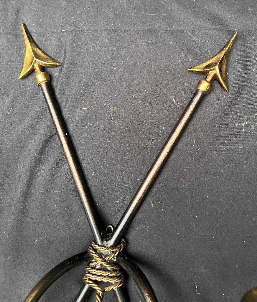Pair of Bronze Arrows Sconce Wall Decor, Wall Candle Holder, Wall Lamps