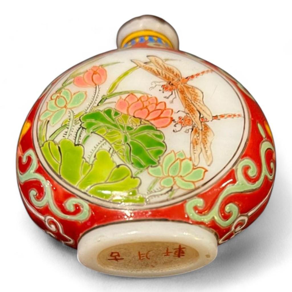 Fabulous Collection of 5 Snuff Bottles, Set of 5 Assorted Hand Made, Asian Antiques, Decor, Gift