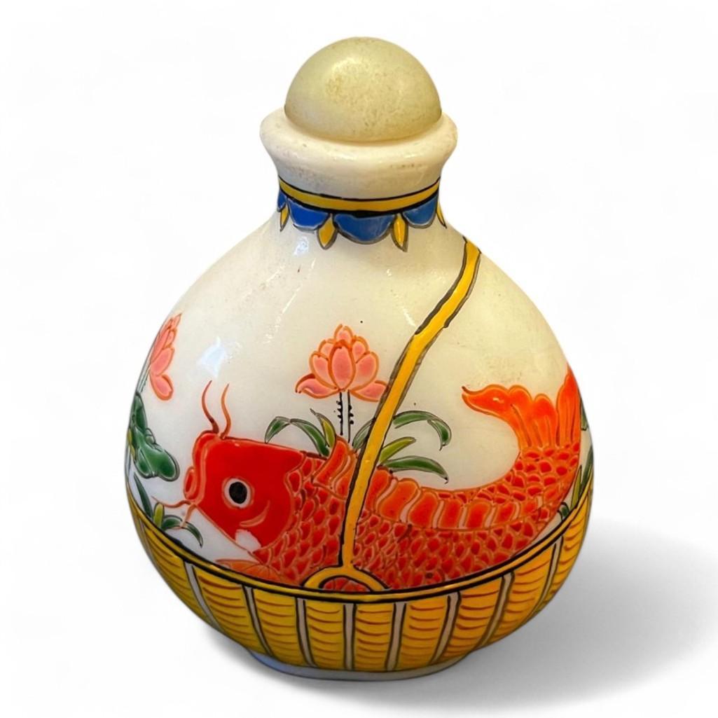 Fabulous Collection of 5 Snuff Bottles, Set of 5 Assorted Hand Made, Asian Antiques, Decor, Gift