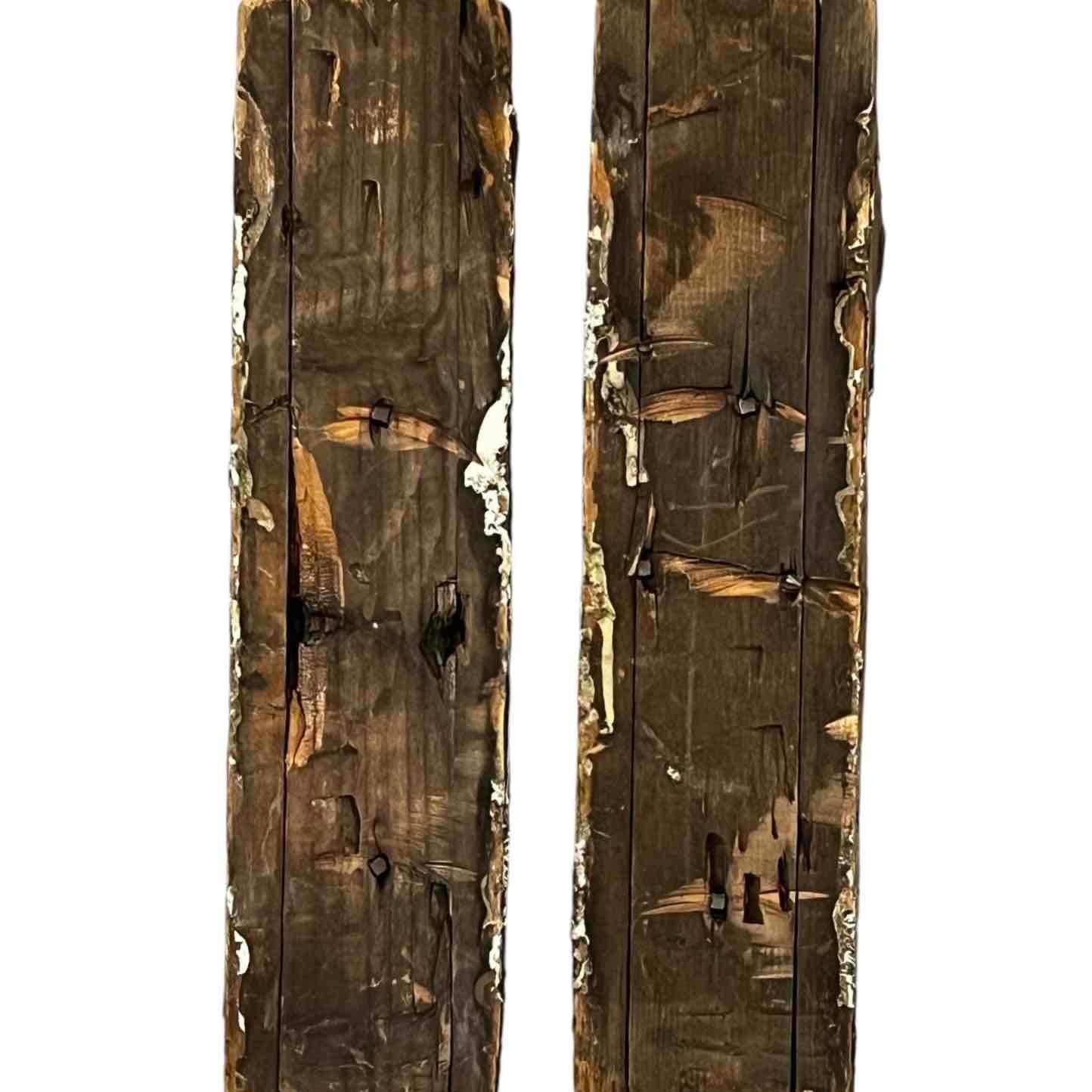 Antique Corbels Wood with Gilt - Very Cool