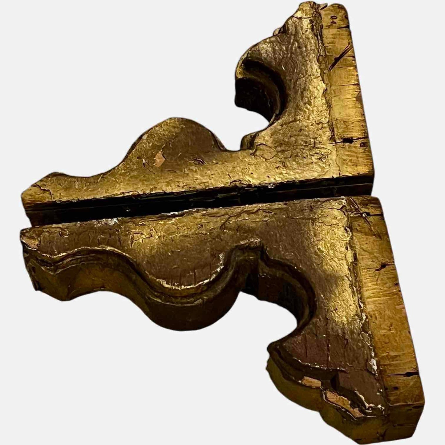 Antique Corbels Wood with Gilt - Very Cool