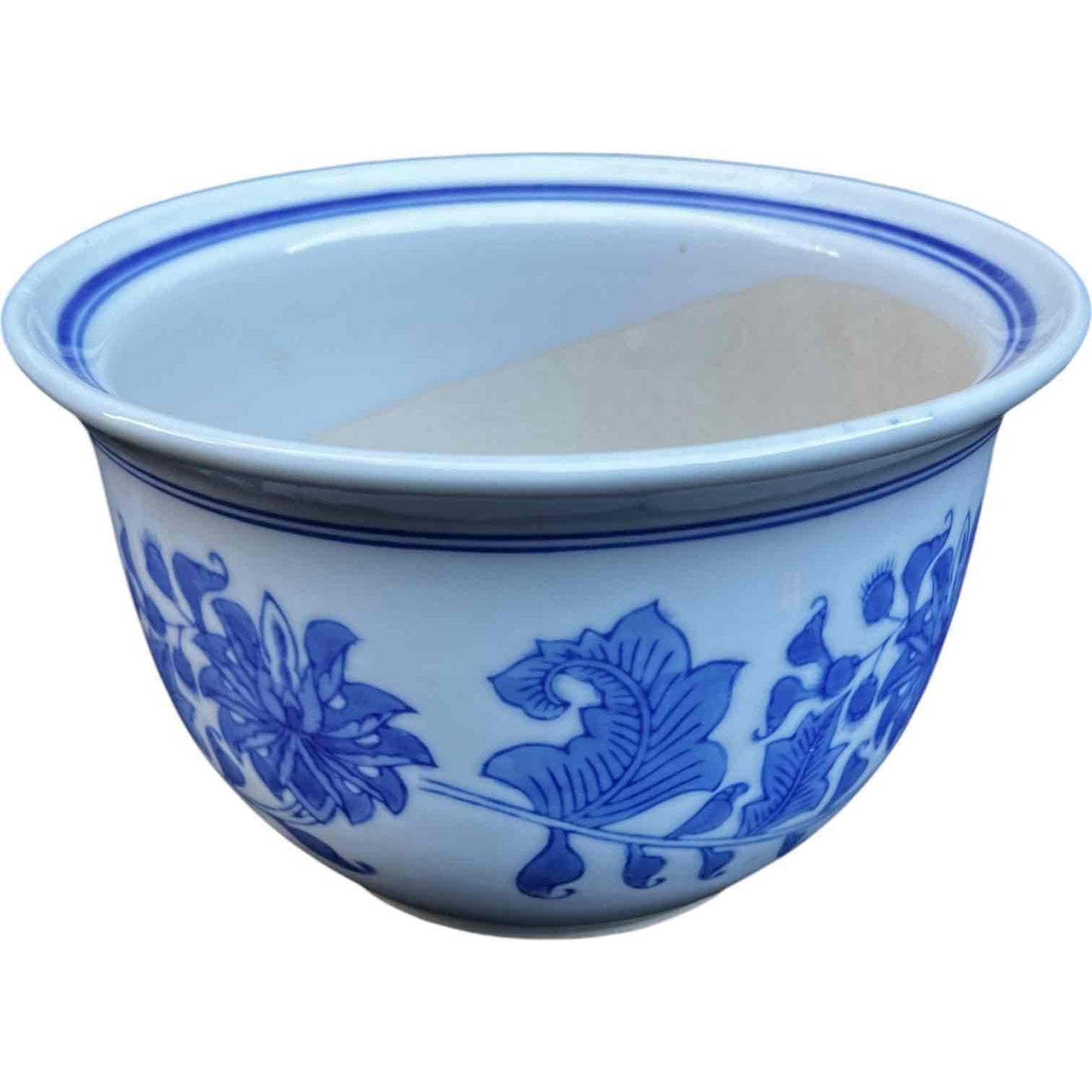 Grouping of 3 Blue and White Chinoiserie Planters