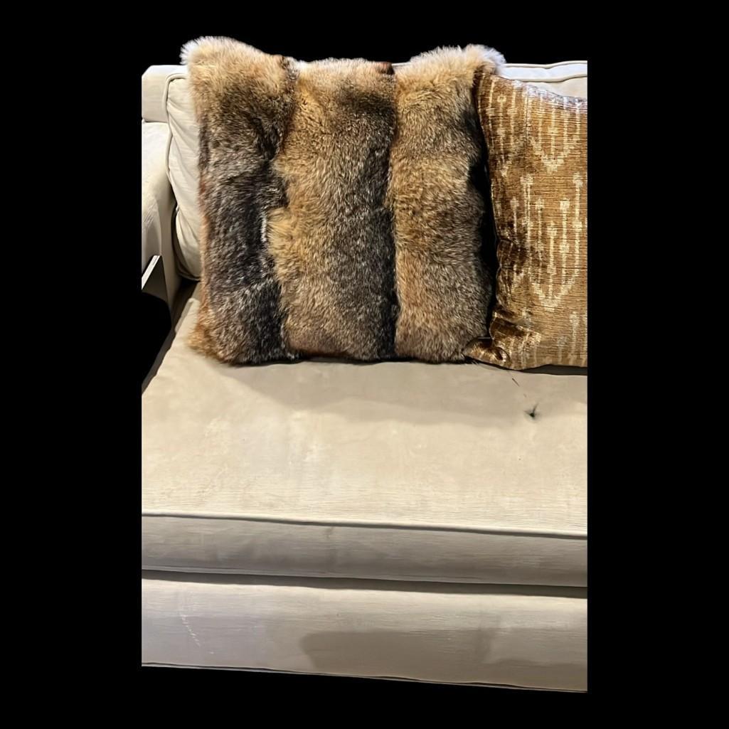 Faux Fur Decorative Accent Pillow
