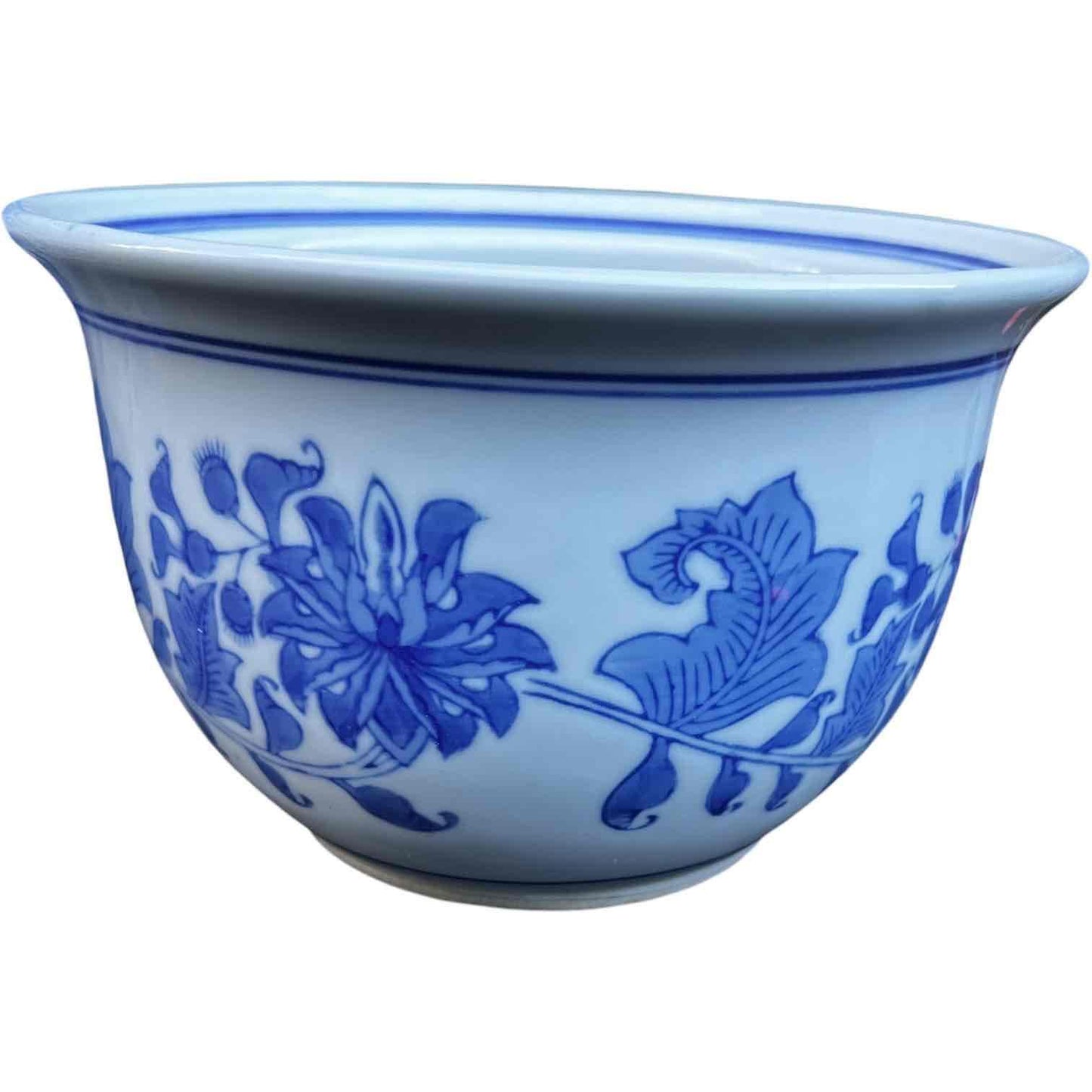 Grouping of 3 Blue and White Chinoiserie Planters