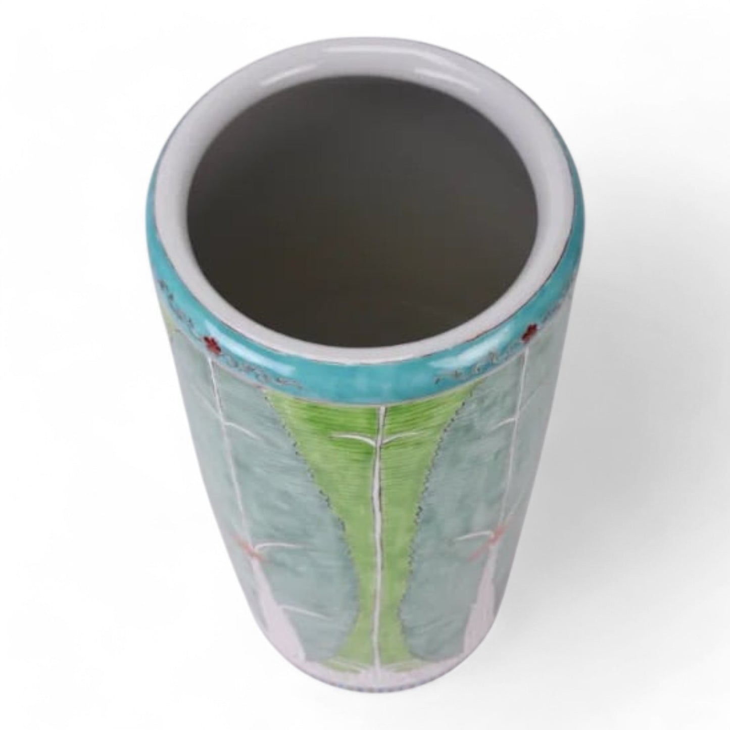 Chinese Hand-Painted Cabbage Bok Choy Ceramic Umbrella Stand/Holder/Rack by Trunky Fresh