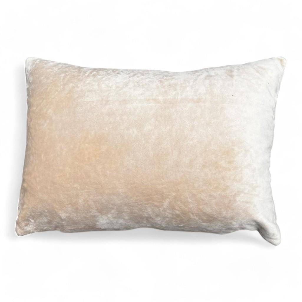 Luxury Tapestry Lumbar Pillow by Rolande Du Dreuilh French Designer - Red Reindeer Motif, Christmas Decorative Pillow