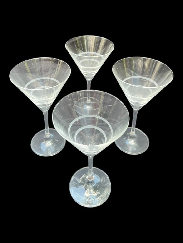Williams Sonoma Martini Glasses - Set of 4 - Cocktail Glass