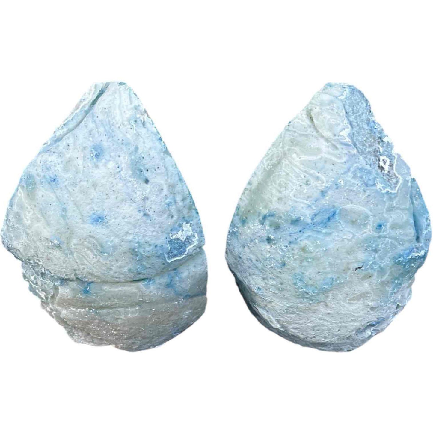 Brazilian Blue Stone Bookends Decor