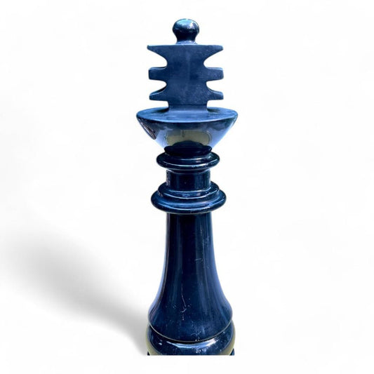 Solid Marble Tall Chess Piece, Decorative King Piece