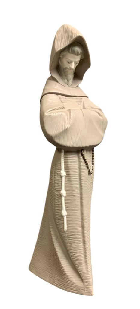 Rare Lladro Franciscan Monk Figure, Praying Monk