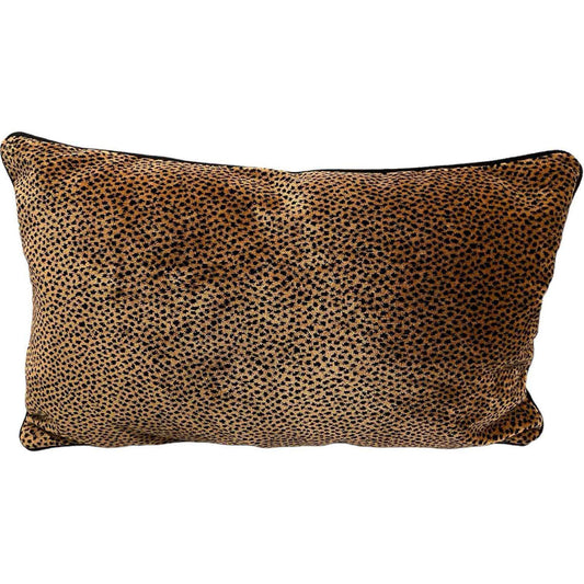 Velvet Leopard Cheetah Pattern Lumbar Pillows