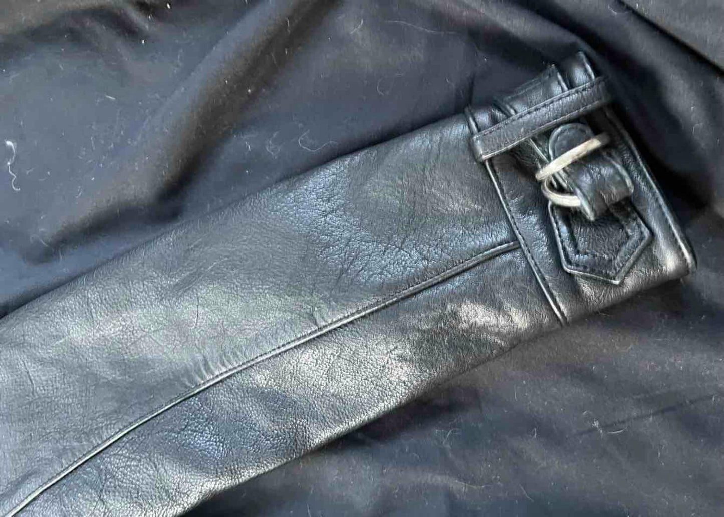 Designer Maje Leather Jacket, Biker Style