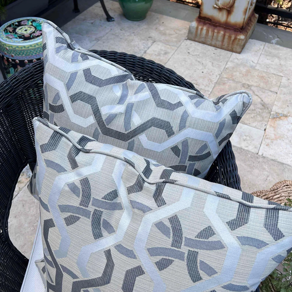 Pair of Custom Designer Pillows – Mitchell Gold Fabric