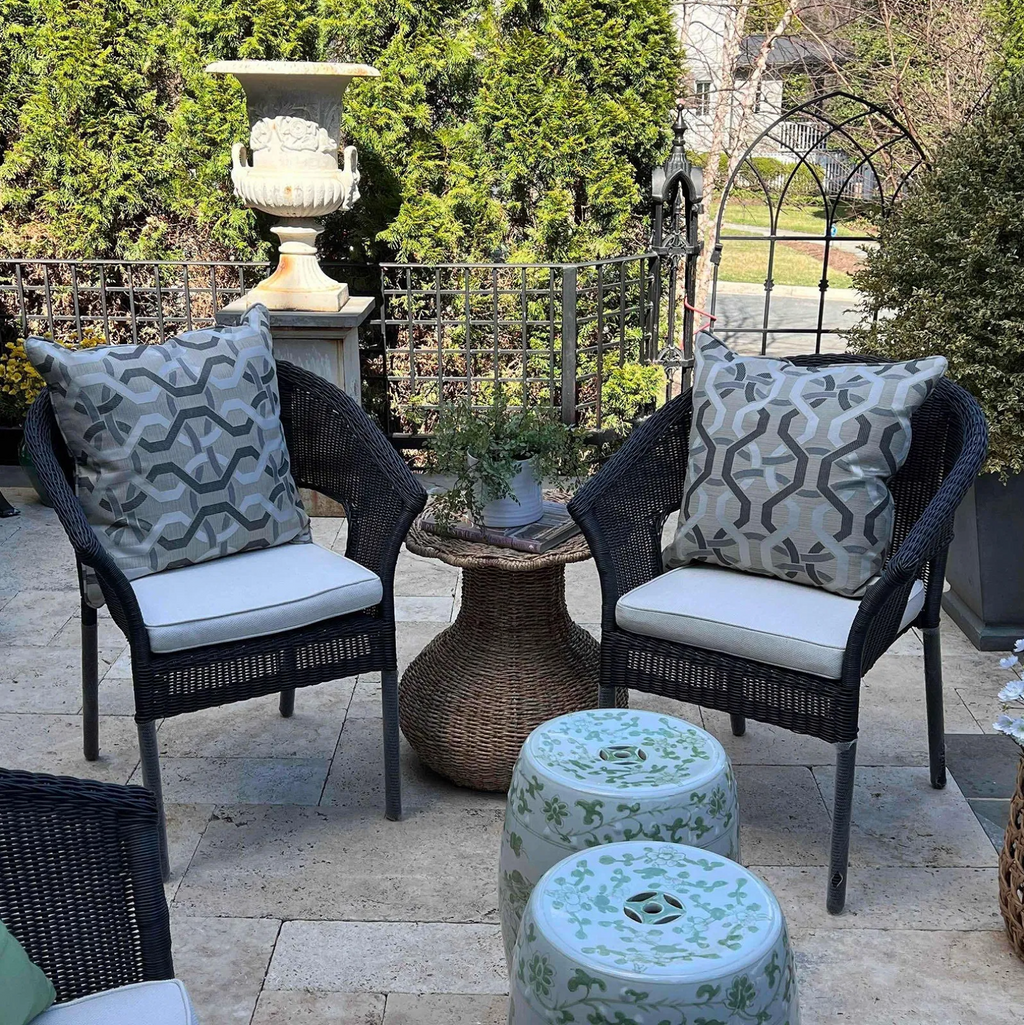 Pair of Custom Designer Pillows – Mitchell Gold Fabric