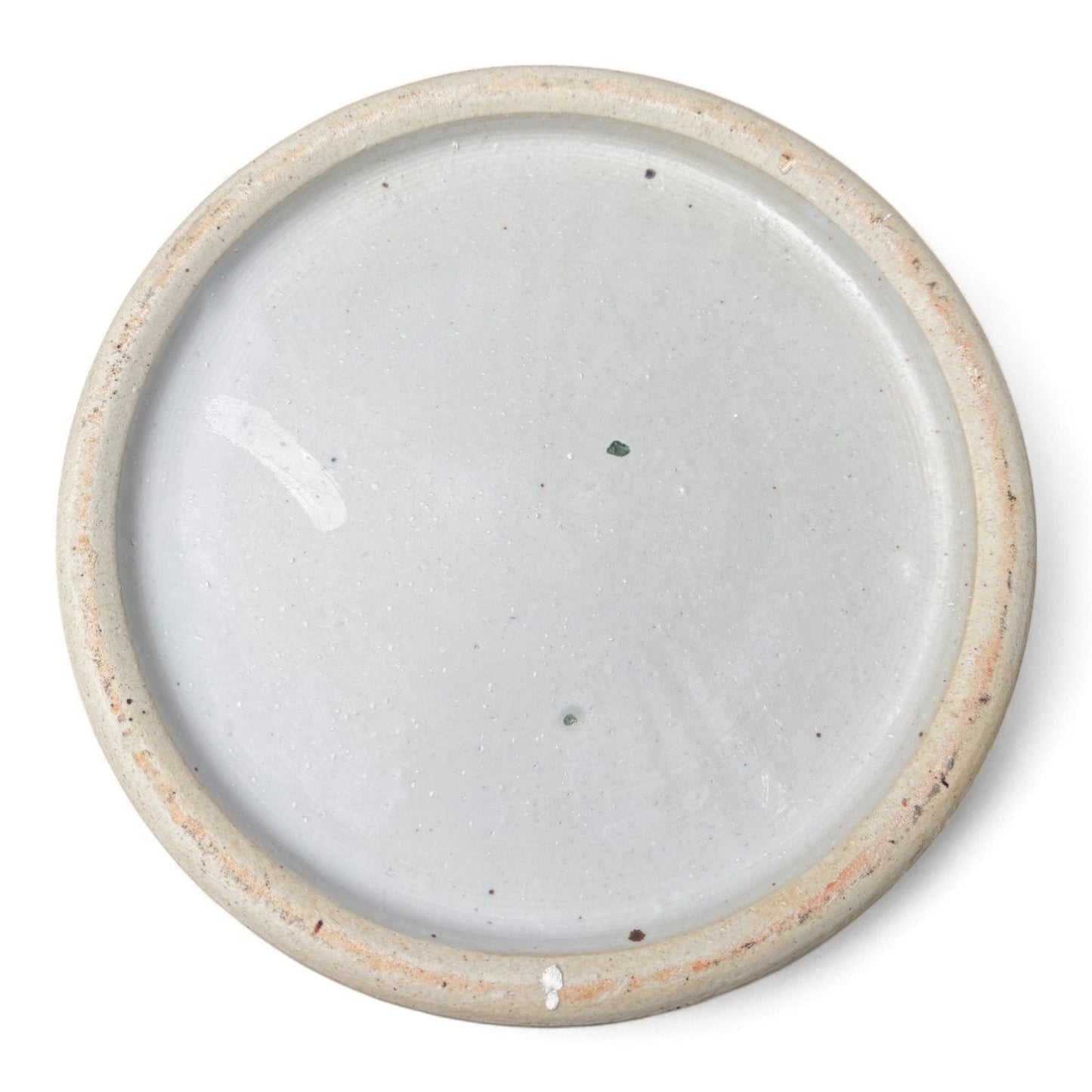 Green and White Chrysanthemum Porcelain Jar – Hand-Painted