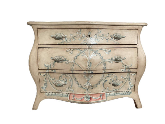 italian hand painted veneto chest